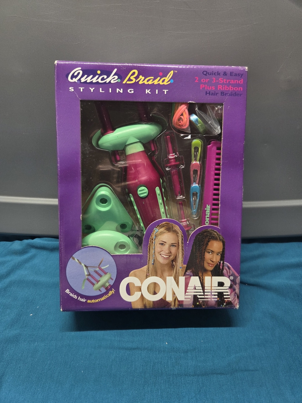 Vintage 2002 CONAIR Quick Braid Styling Kit